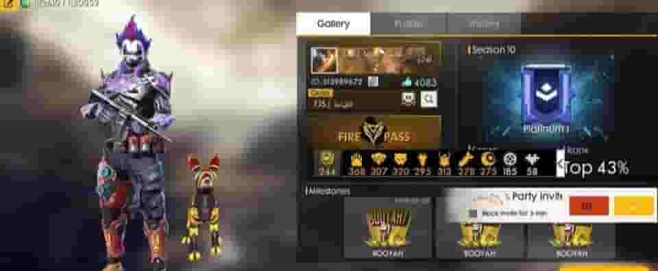 Free fire account for sale