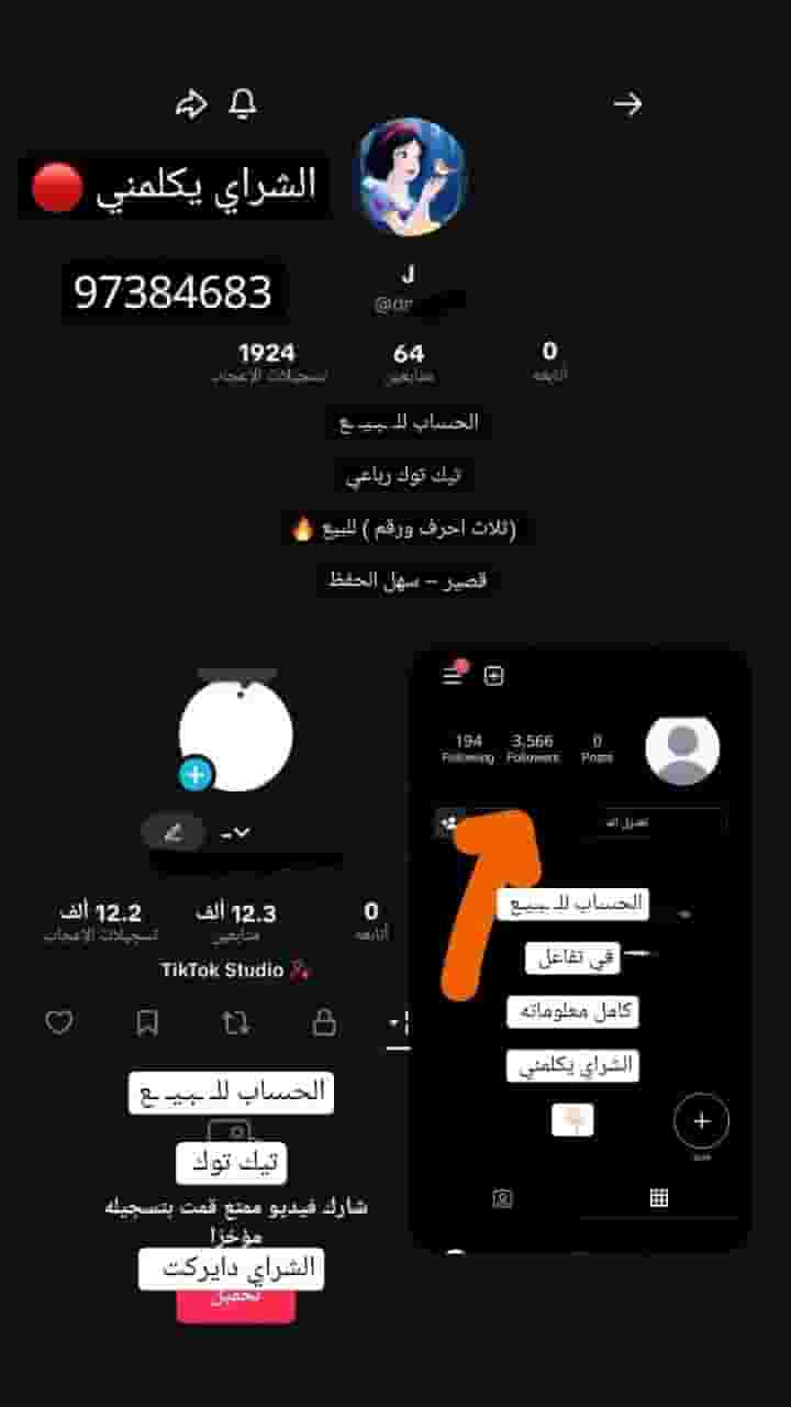 الحىىىابات للبيع انستا وتيك توك 